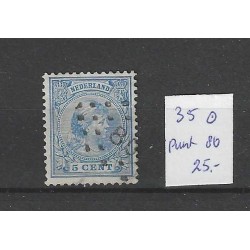 Nederland 35 met puntstempel 80 VFU/gebruikt CV 25 €