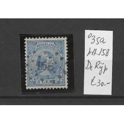 Nederland 35 met puntstempel 158 VFU/gebruikt CV 30 €