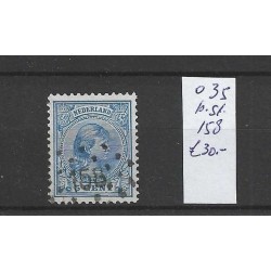Nederland 35 met puntstempel 158 VFU/gebruikt CV 30 €