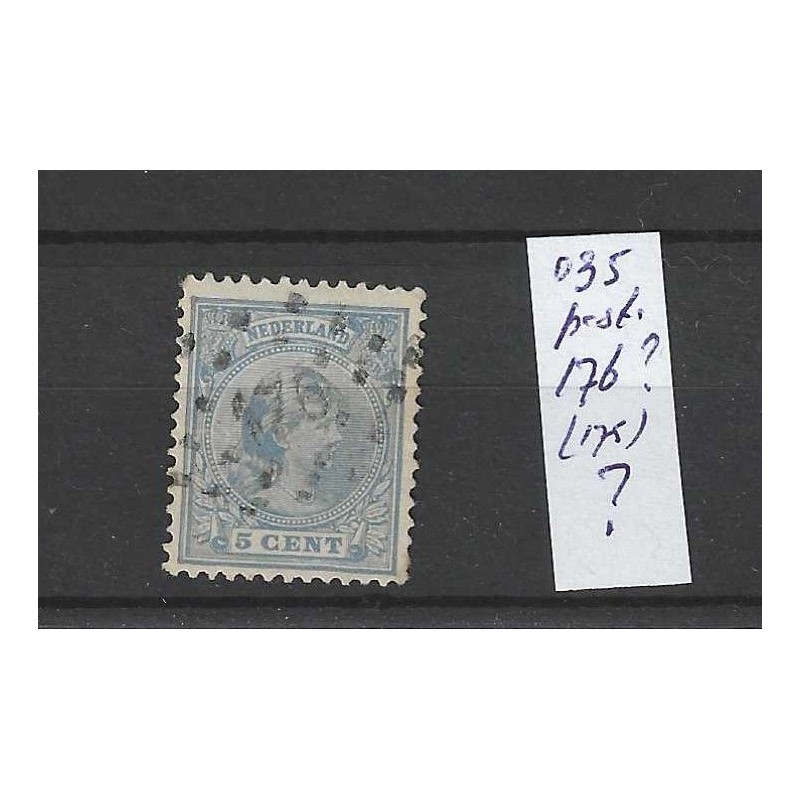 Nederland 35 met puntstempel 176 VFU/gebruikt CV 150 € Nederland 35 met puntstempel 176 VFU/gebruikt CV 150 €