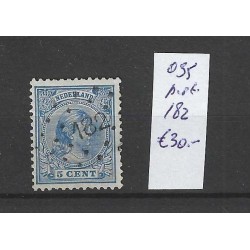 Nederland 35 met puntstempel 182 VFU/gebruikt CV 30 €