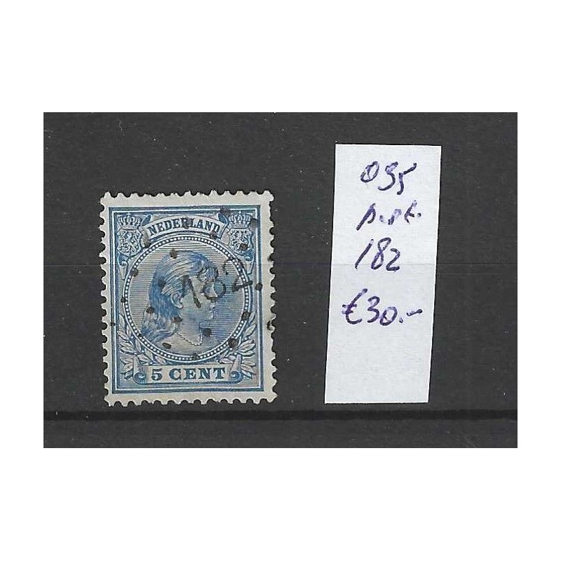 Nederland 35 met puntstempel 182 VFU/gebruikt CV 30 € Nederland 35 met puntstempel 182 VFU/gebruikt CV 30 €