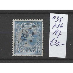 Nederland 35 met puntstempel 187 VFU/gebruikt CV 35 €