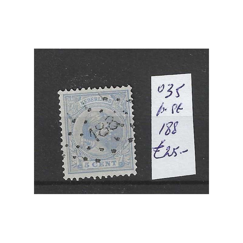 Nederland 35 met puntstempel 188 VFU/gebruikt CV 25 € Nederland 35 met puntstempel 188 VFU/gebruikt CV 25 €