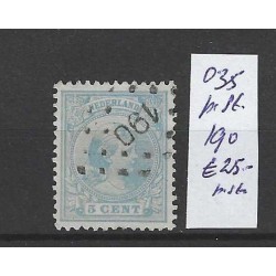 Nederland 35 met puntstempel 190 VFU/gebruikt CV 25 €