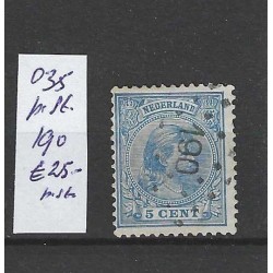 Nederland 35 met puntstempel 190 VFU/gebruikt CV 25 €