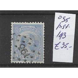 Nederland 35 met puntstempel 193 VFU/gebruikt CV 35 €