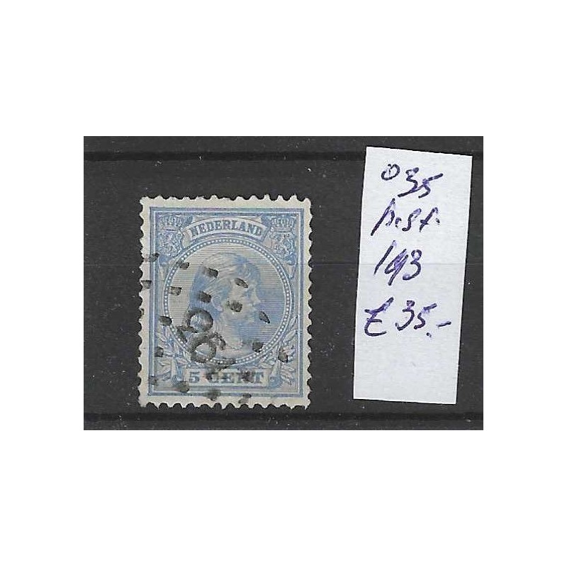Nederland 35 met puntstempel 193 VFU/gebruikt CV 35 € Nederland 35 met puntstempel 193 VFU/gebruikt CV 35 €