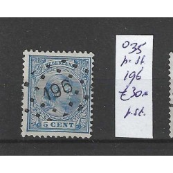 Nederland 35 met puntstempel 196 VFU/gebruikt CV 30 €