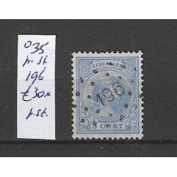 Nederland 35 met puntstempel 196 VFU/gebruikt CV 30 €