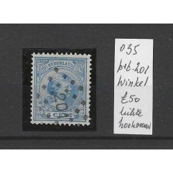 Nederland 35 met puntstempel 201 VFU/gebruikt CV 50 €