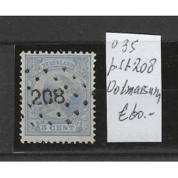 Nederland 35 met puntstempel 208 VFU/gebruikt CV 60 €