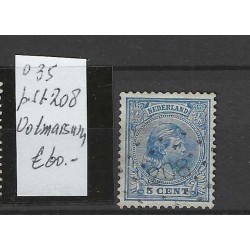 Nederland 35 met puntstempel 208 VFU/gebruikt CV 60 €