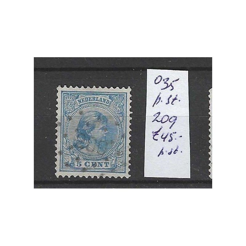Nederland 35 met puntstempel 209 VFU/gebruikt CV 45 € Nederland 35 met puntstempel 209 VFU/gebruikt CV 45 €