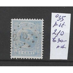 Nederland 35 met puntstempel 210 VFU/gebruikt CV 30 €