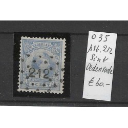 Nederland 35 met puntstempel 212 VFU/gebruikt CV 60 €