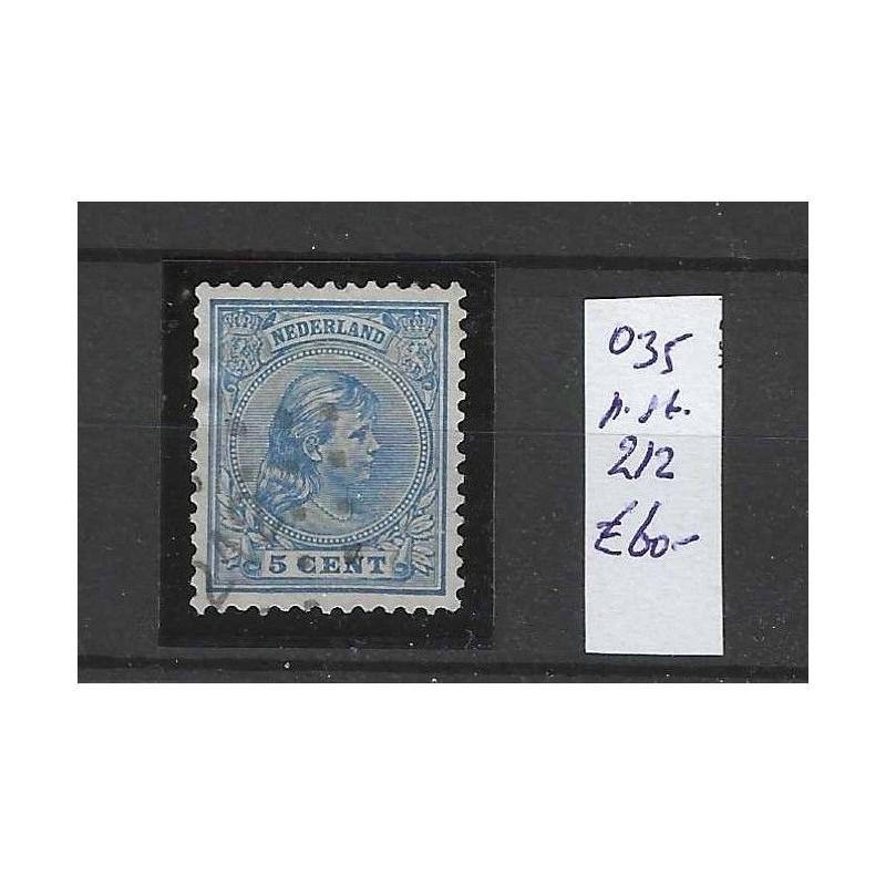 Nederland 35 met puntstempel 212 VFU/gebruikt CV 60 € Nederland 35 met puntstempel 212 VFU/gebruikt CV 60 €