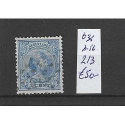 Nederland 35 met puntstempel 213 VFU/gebruikt CV 50 €