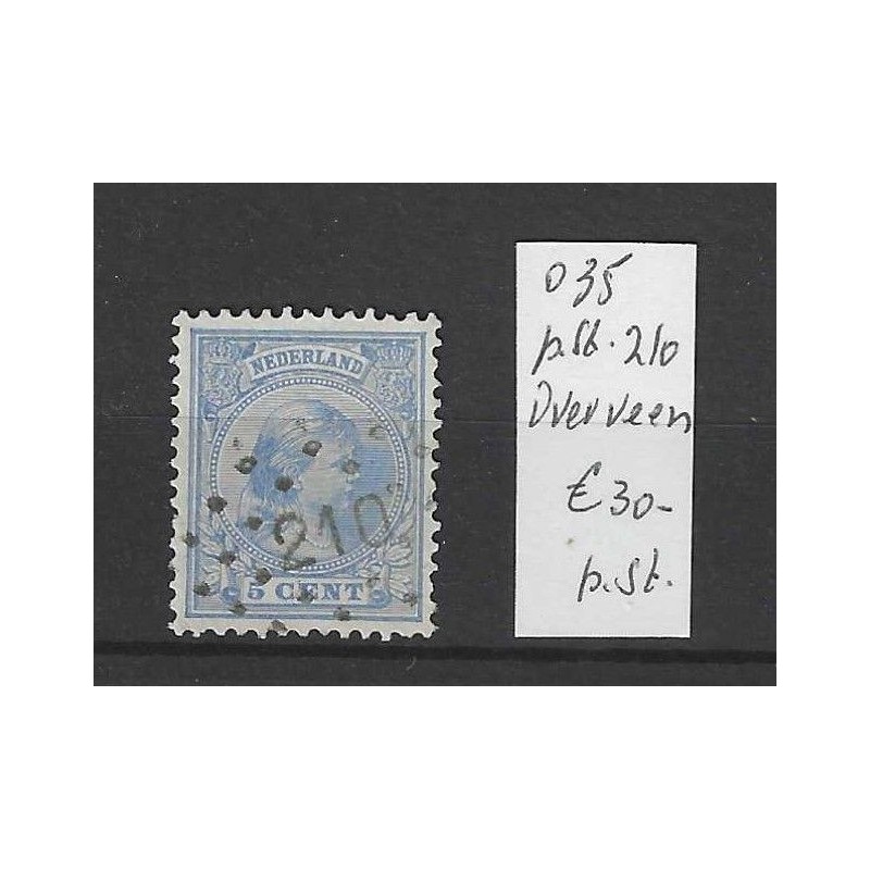 Nederland 35 met puntstempel 210 VFU/gebruikt CV 30 € Nederland 35 met puntstempel 210 VFU/gebruikt CV 30 €