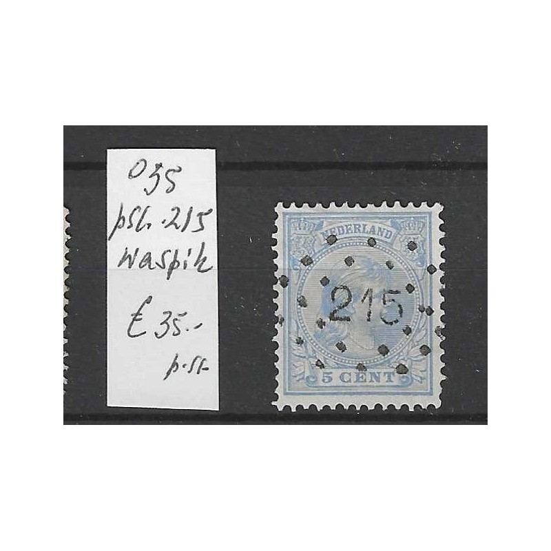 Nederland 35 met puntstempel 215 VFU/gebruikt CV 35 €