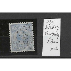 Nederland 35 met puntstempel 217 VFU/gebruikt CV 30 €