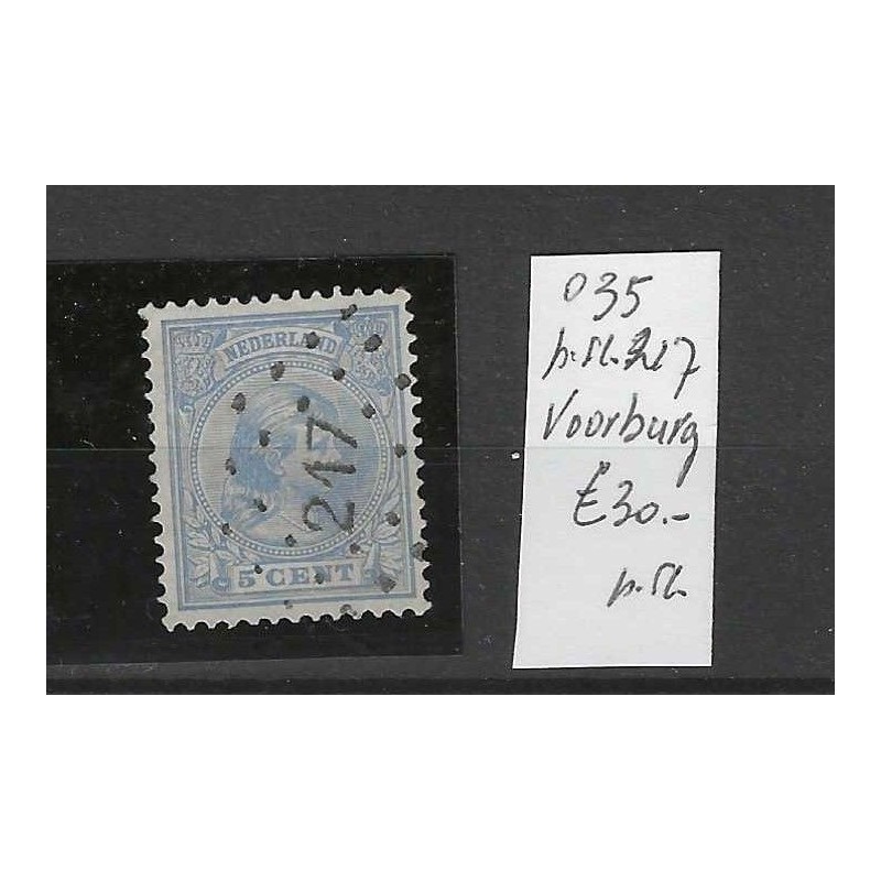 Nederland 35 met puntstempel 217 VFU/gebruikt CV 30 € Nederland 35 met puntstempel 217 VFU/gebruikt CV 30 €