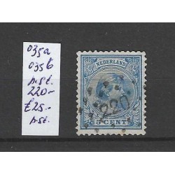 Nederland 35 met puntstempel 220  VFU/gebruikt CV 25 €