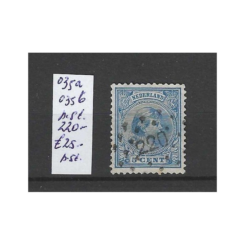 Nederland 35 met puntstempel 220 VFU/gebruikt CV 25 € Nederland 35 met puntstempel 220 VFU/gebruikt CV 25 €