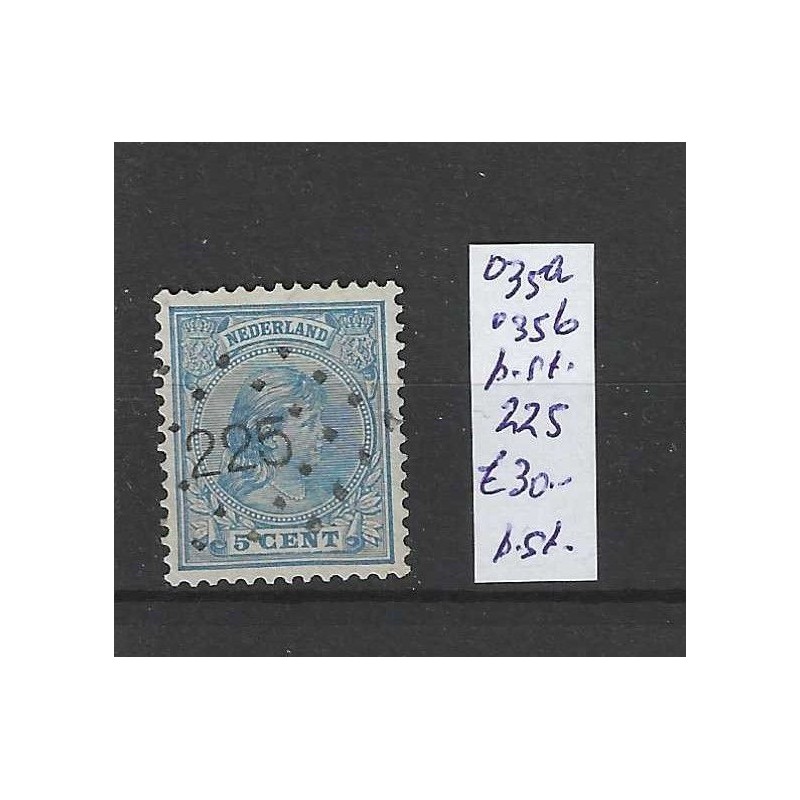 Nederland 35 met puntstempel 225 VFU/gebruikt CV 30 € Nederland 35 met puntstempel 225 VFU/gebruikt CV 30 €