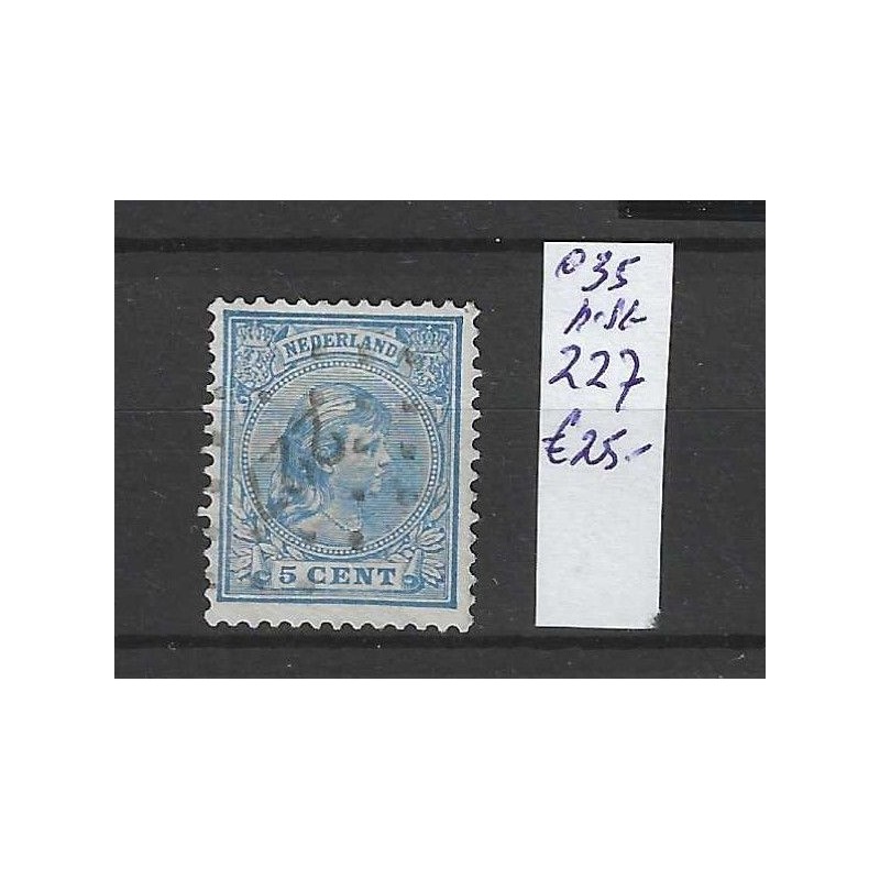 Nederland 35 met puntstempel 227 VFU/gebruikt CV 25 € Nederland 35 met puntstempel 227 VFU/gebruikt CV 25 €