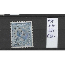 Nederland 35 met puntstempel 231  VFU/gebruikt CV 25 €