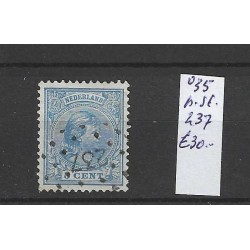 Nederland 35 met puntstempel 237  VFU/gebruikt CV 30 €