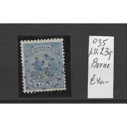 Nederland 35 met puntstempel 239  VFU/gebruikt CV 40 €