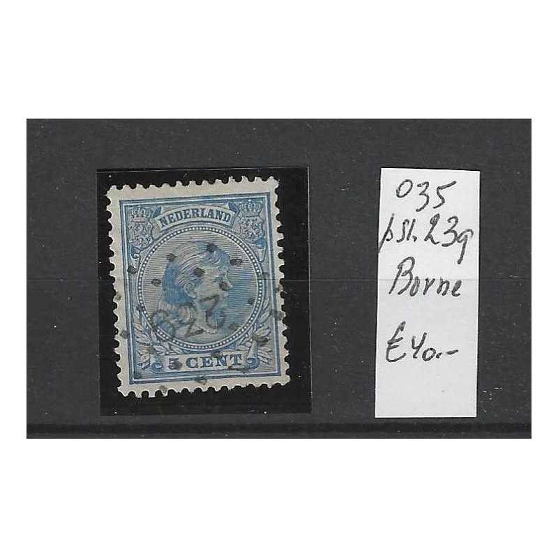 Nederland 35 met puntstempel 239 VFU/gebruikt CV 40 € Nederland 35 met puntstempel 239 VFU/gebruikt CV 40 €