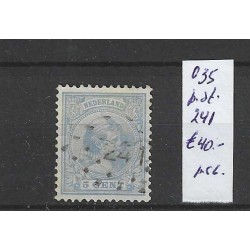 Nederland 35 met puntstempel 241  VFU/gebruikt CV 40 €
