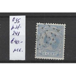 Nederland 35 met puntstempel 241  VFU/gebruikt CV 40 €