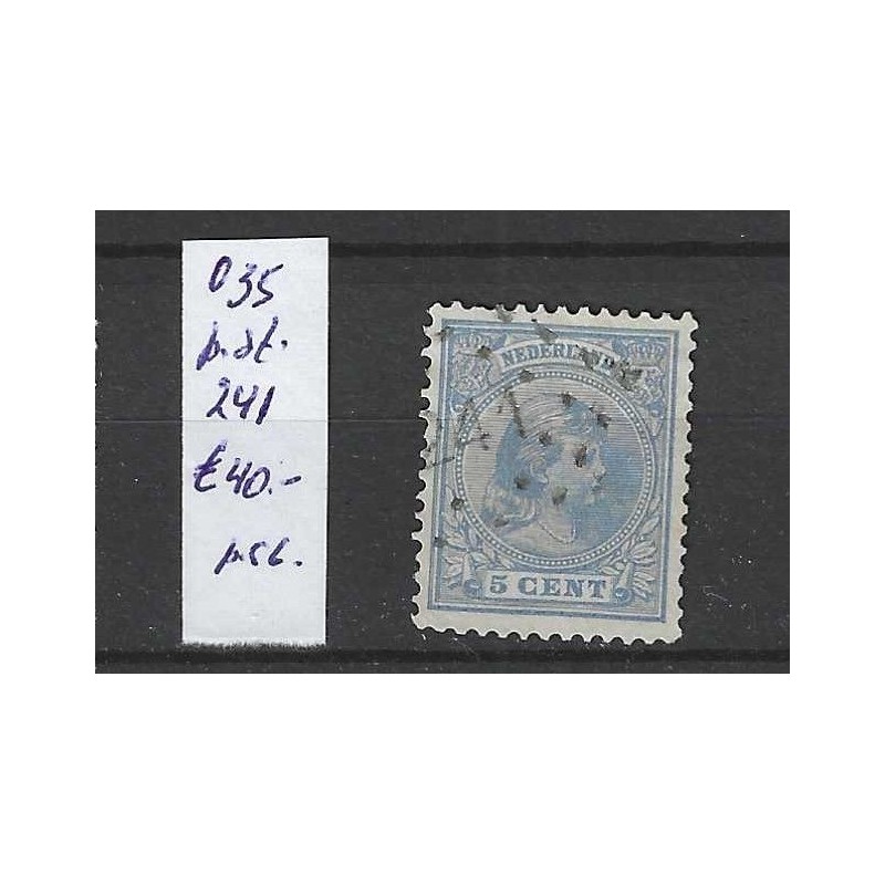 Nederland 35 met puntstempel 241 VFU/gebruikt CV 40 € Nederland 35 met puntstempel 241 VFU/gebruikt CV 40 €