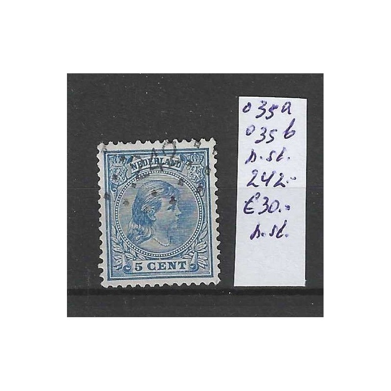 Nederland 35 met puntstempel 242 VFU/gebruikt CV 30 € Nederland 35 met puntstempel 242 VFU/gebruikt CV 30 €