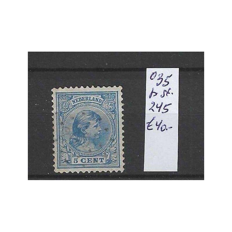 Nederland 35 met puntstempel 245 VFU/gebruikt CV 40 € Nederland 35 met puntstempel 245 VFU/gebruikt CV 40 €