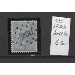 Nederland 35 met puntstempel 250  VFU/gebruikt CV 50 €