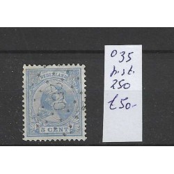 Nederland 35 met puntstempel 250  VFU/gebruikt CV 50 €