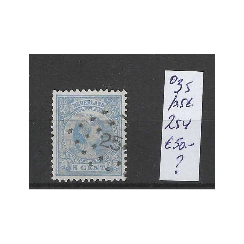 Nederland 35 met puntstempel 254 VFU/gebruikt CV 50 € Nederland 35 met puntstempel 254 VFU/gebruikt CV 50 €
