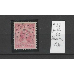 Nederland 37 met puntstempel 52 VFU/gebruikt CV 30 €