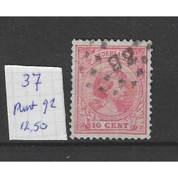 Nederland 37 met puntstempel 92 VFU/gebruikt CV 12 €