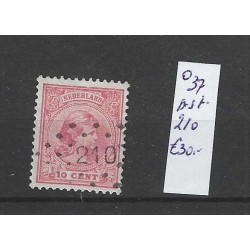 Nederland 37 met puntstempel 210 VFU/gebruikt CV 30 €