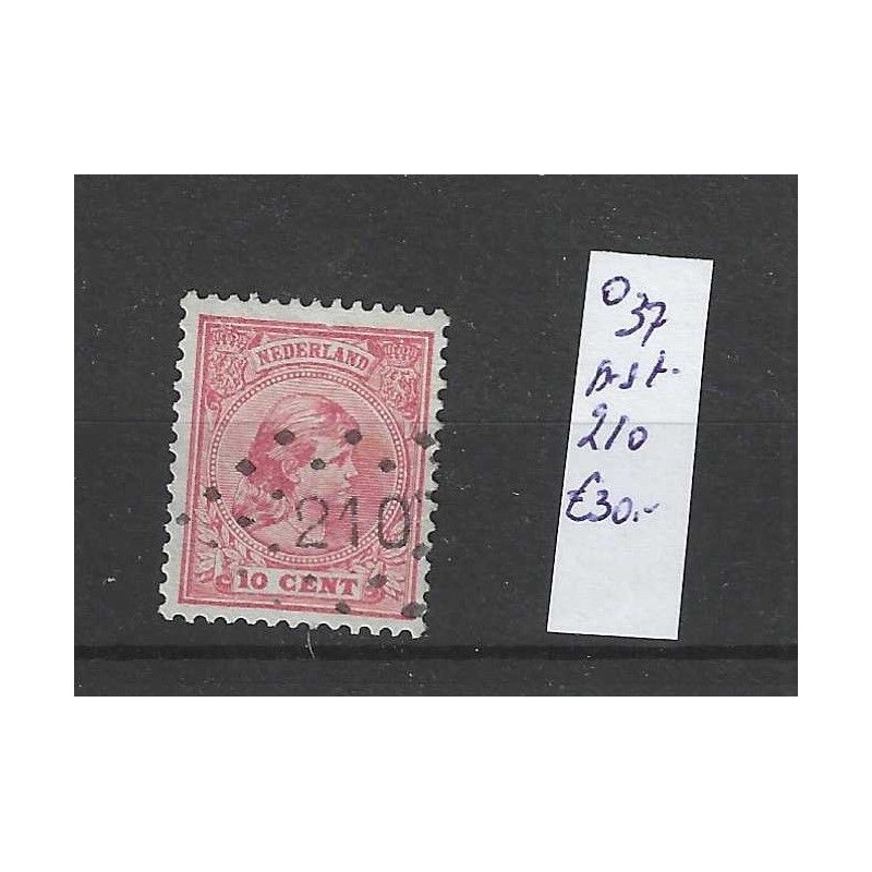Nederland 37 met puntstempel 210 VFU/gebruikt CV 30 €