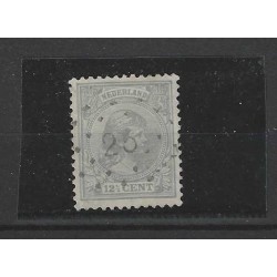 Nederland 38 met puntstempel 25 VFU/gebruikt CV 175 € schaafplekje