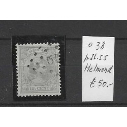 Nederland 38 met puntstempel  55 VFU/gebruikt CV 50 €