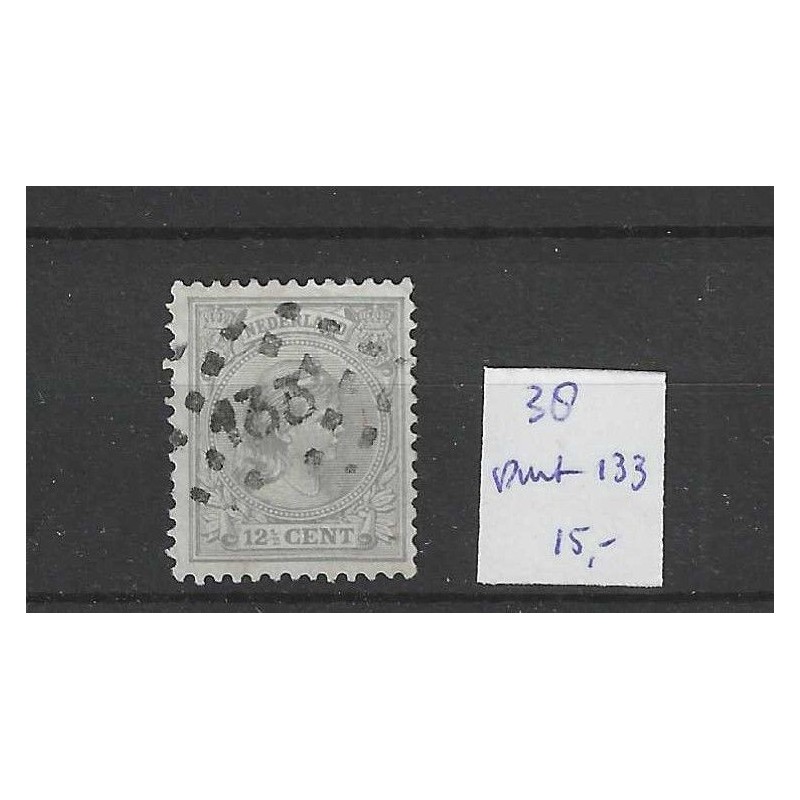 Nederland 38 met puntstempel 133 VFU/gebruikt CV 15 € Nederland 38 met puntstempel 133 VFU/gebruikt CV 15 €