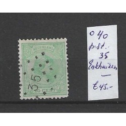 Nederland 40 met puntstempel  35 VFU/gebruikt CV 45 €